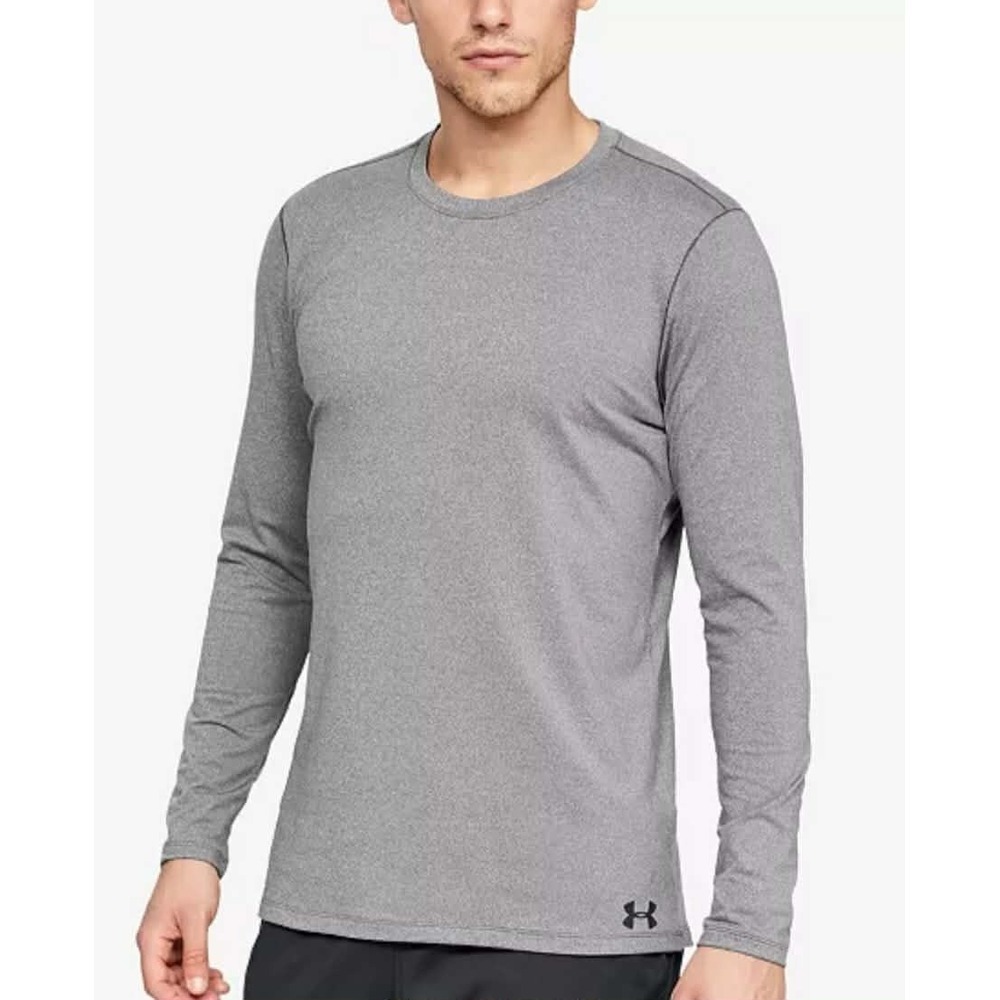 Under Armour ColdGear Fitted Men's Long Sleeve Shirt‎ GRAY 133249019 L MRSP $50